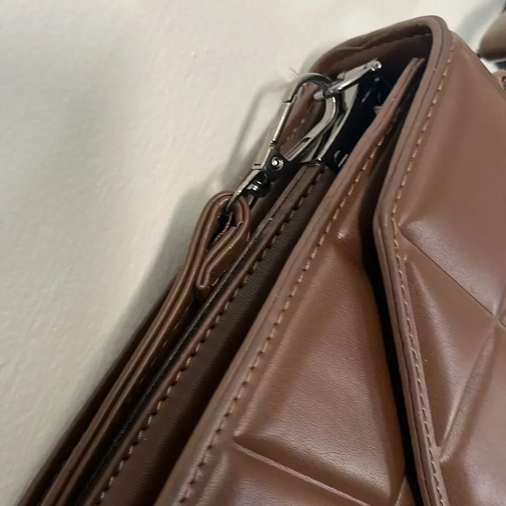 Fashion Rhombus brown quilted‎ crossbody shoulder bag